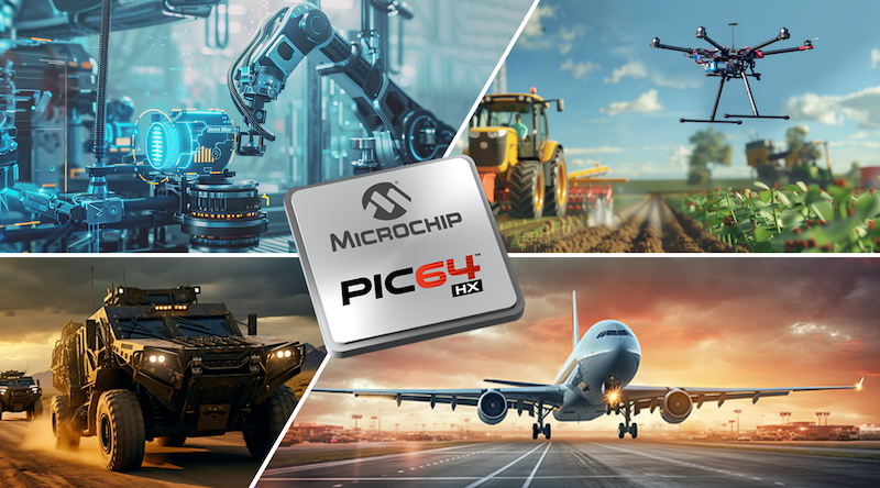 “Microchip” เพิ่มตัวเลือกไมโครโปรเซสเซอร์ PIC64HX